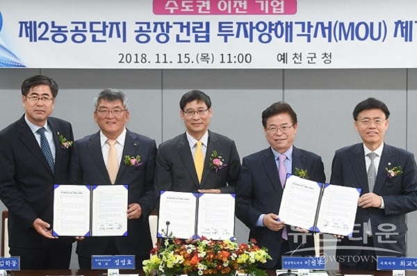 제2농공단지 공장건립 투자양해각서 체결(튤립인터내셔널)