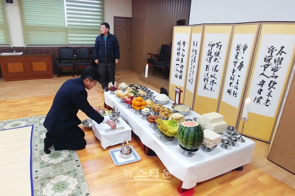 원주시 학성동 2018년 무후자 제례 봉행