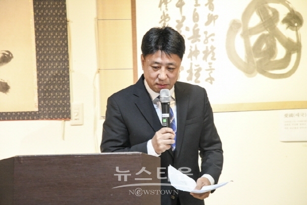 禮堂 지영호 서예전 ‘愛國’(김한정 기자)