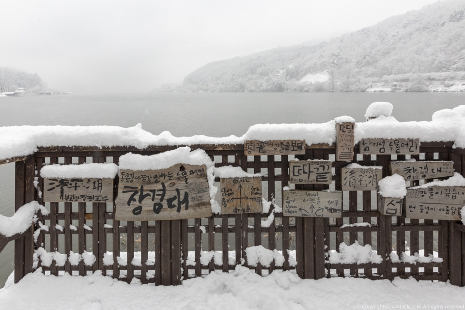 남이섬의 겨울