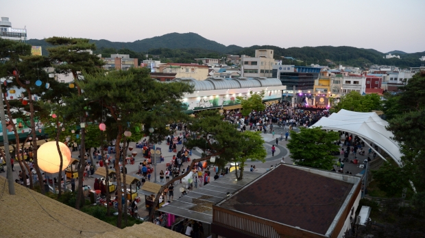 산성시장 전경