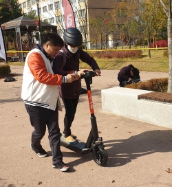 실증사업 사전 안전캠페인 모습