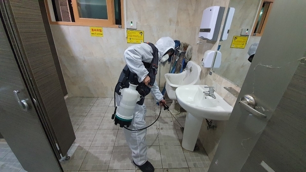 개방화장실 방역