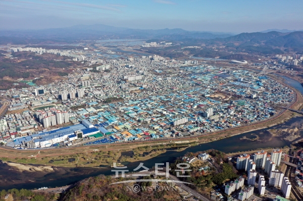 진주 상평산단 전경