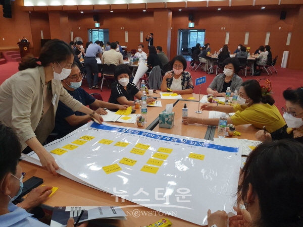 2020년 7월 진주시 인구정책 시민토론회 모습
