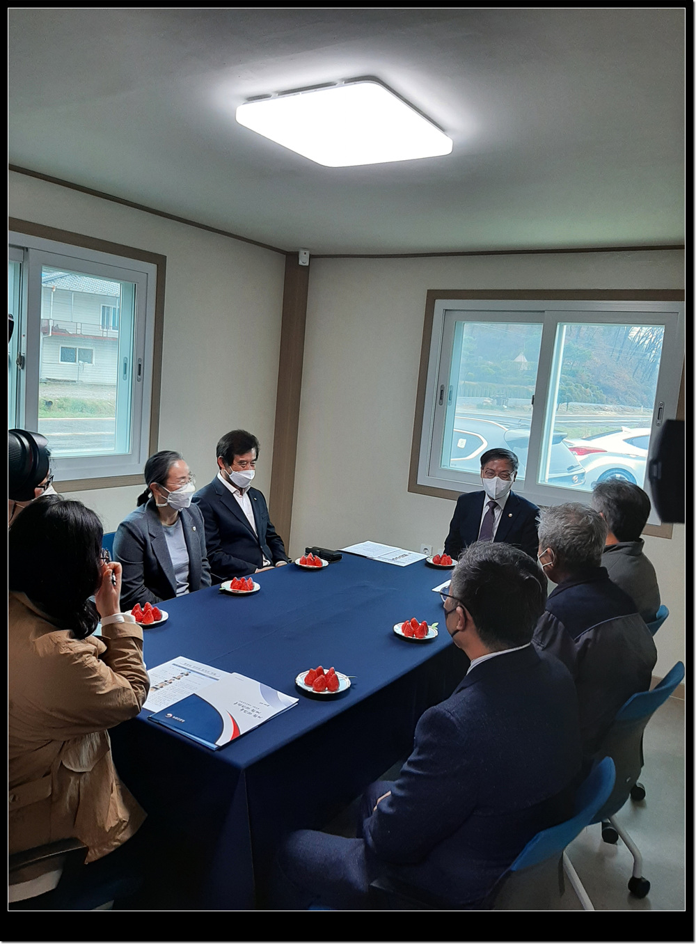 농촌진흥청장, 스마트 방제기 공동개발 사업장 방문 사진