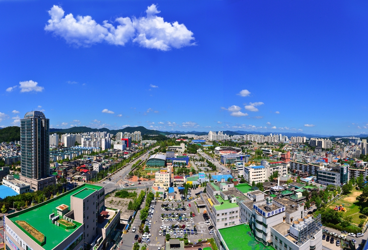 원주시 명륜동일대 시가지풍경
