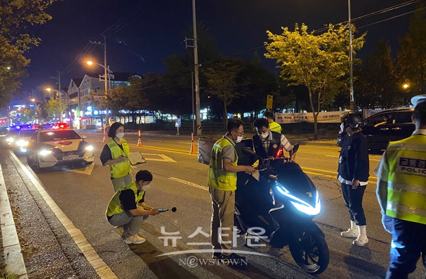 오토바이 배기소음 합동단속