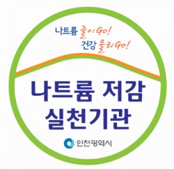 나트륨 저감 실천 기관 표지판