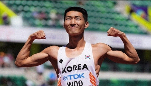 세계선수권대회 높이뛰기 은메달을 획득한 우상혁 (출처:우상혁 SNS 캡처)