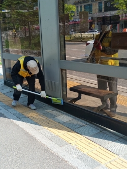 ‘버스정류장 방역지원단’ 일자리 사업