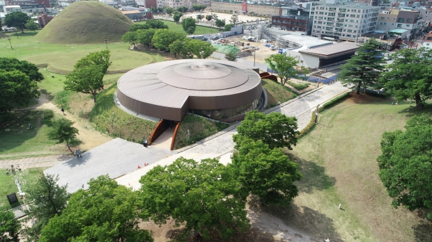 경주 금관총 드론사진