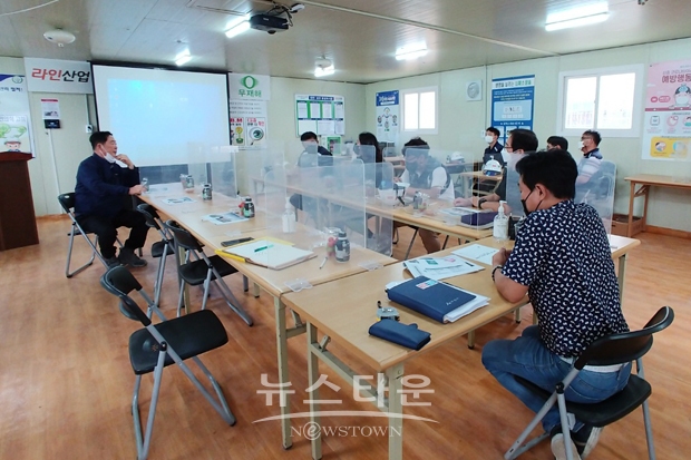 둔포면 석곡리에 건설 중인 공동주택 감리업무 설명회