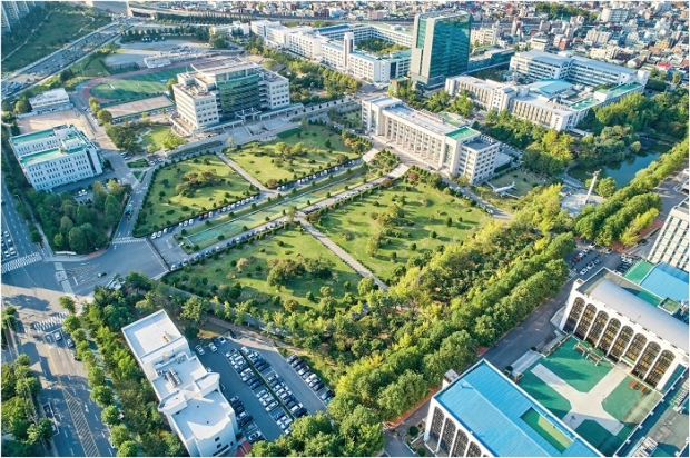 인하대학교 전경.