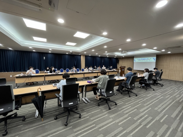 「1인 가구 정책지원체계 구축을 위한 빅데이터 분석 용역」 착수보고회 사진(‘22. 6. 29.)