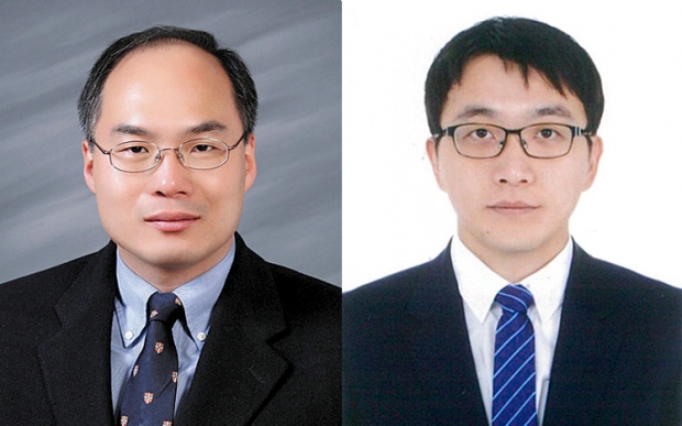 (왼쪽부터) 인하대학교 고분자공학과 이진균 교수, 화학과 김명웅 교수.