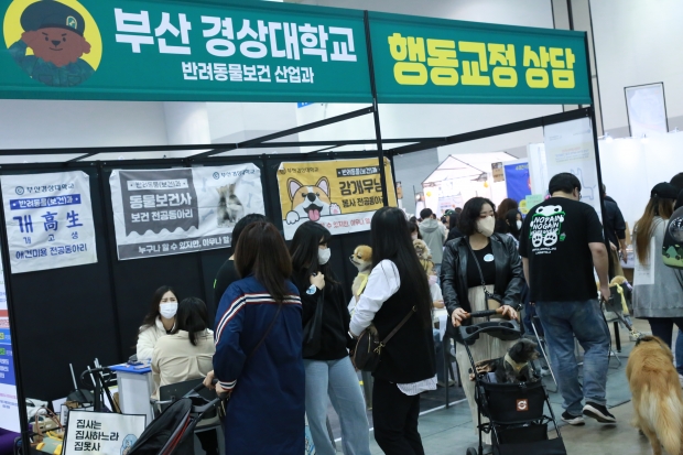 부산경상대학교 반려동물보건/산업과 부스