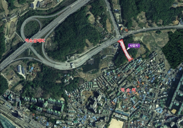 덕소 삼패IC~덕소지구 연결도로 개설사업’ 위치도
