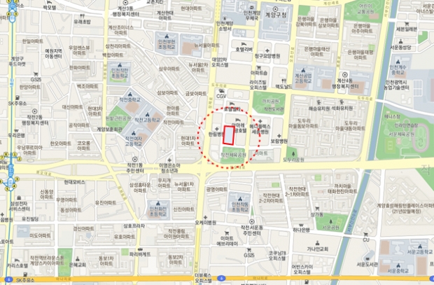 공영주차장 위치도, 현장사진