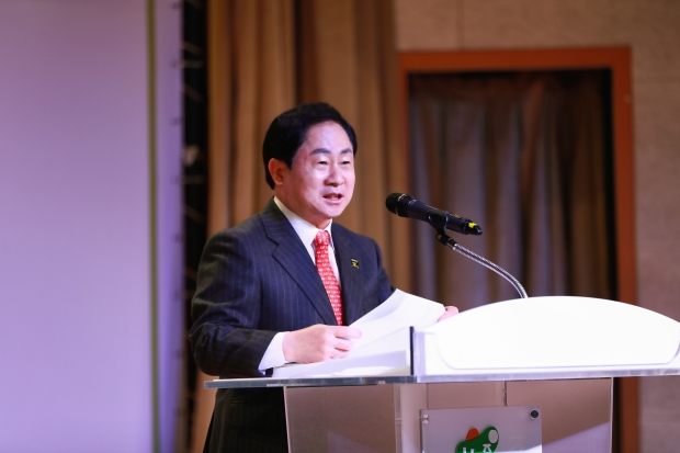 주광덕 남양주시장이 인사말을 하고 있다.
