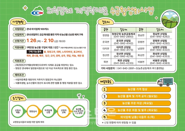 외식업체 모집