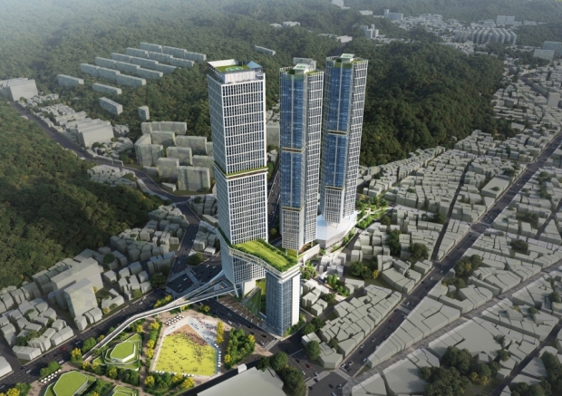 옛 포항역 지구 도시개발사업 조감도