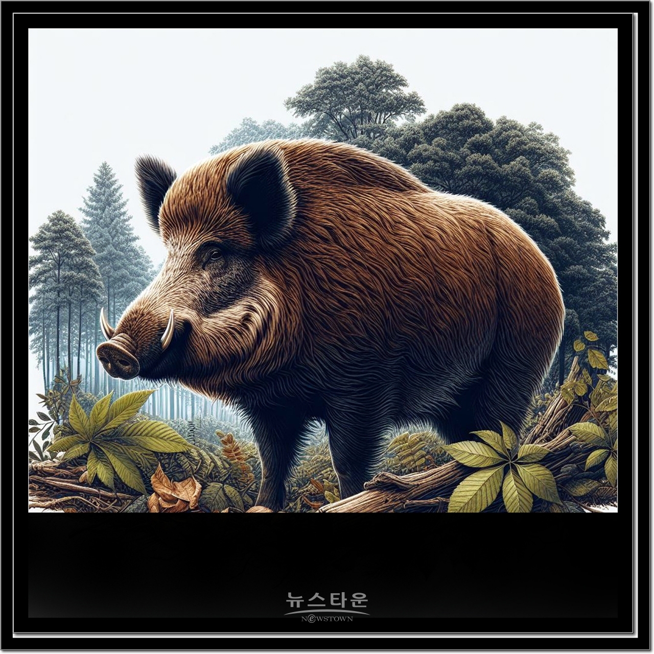 자료사진 : 멧돼지그림