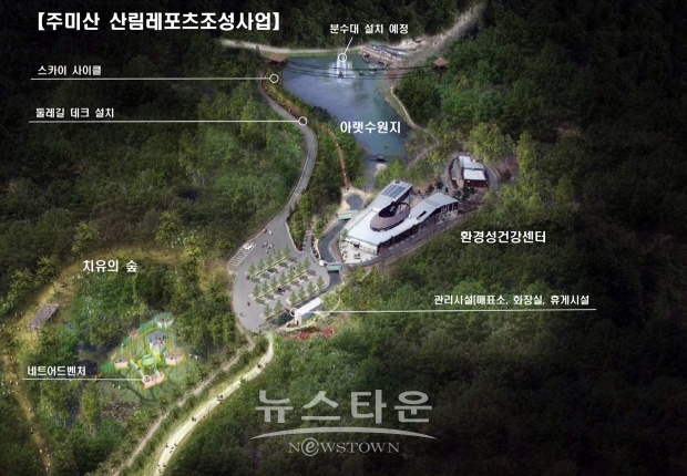 주미산 산림레포츠 조감도