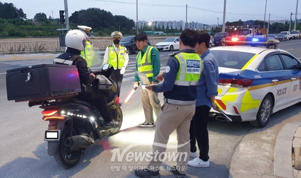 불법 개조 및 안전기준 위반 이륜자동차 합동 단속