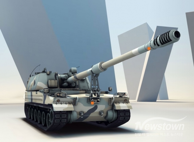 K9 자주포, 한화에어로스페이스 제작 / 이미지 : 한화에어로스페이스 홈페이지 갈무리