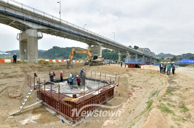 제2금강교 건설 현장