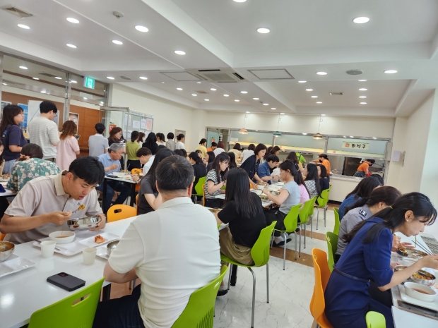 보건소 구내식당 점심시간 모습
