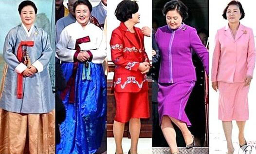 논란이 되고 있는 김정숙 여사 의상비 (출처:SNS)