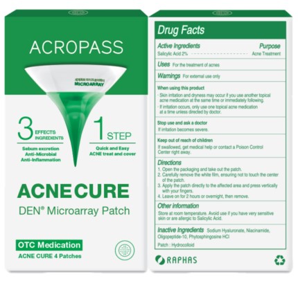 라파스, 자사브랜드 ACROPASS ACNE CURE(RapMed-2303) [사진:라파스]