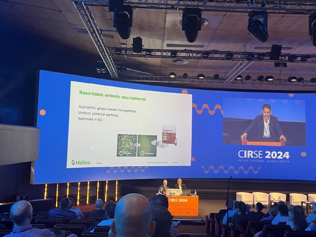 CIRSE 2024 MSK Embolization 세션 Nexsphere-F 제품 소개