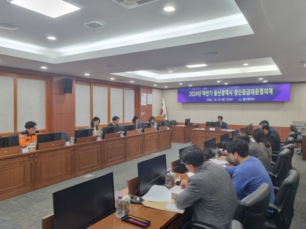 2024년도 하반기 정신응급대응협의회 장면.