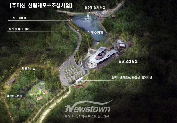 주미산 산림레포츠 조감도