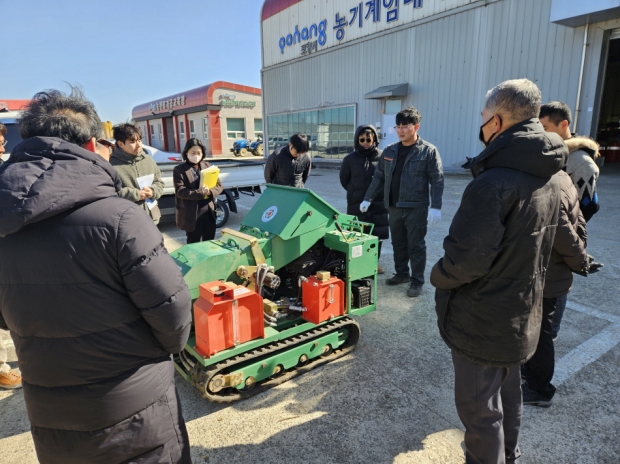잔가지파쇄기 안전교육 사진