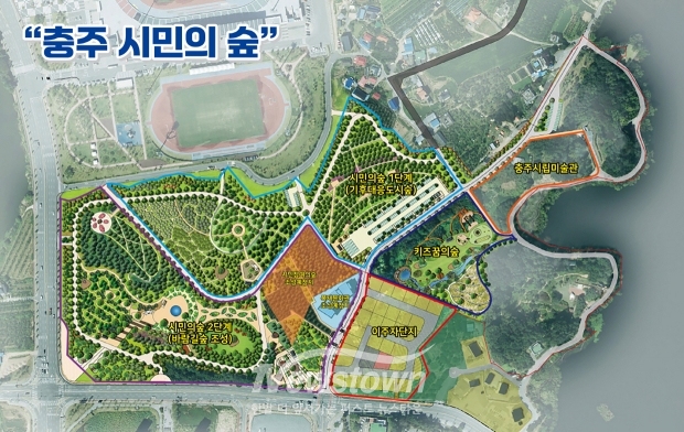 충주 시민의 숲 조감도