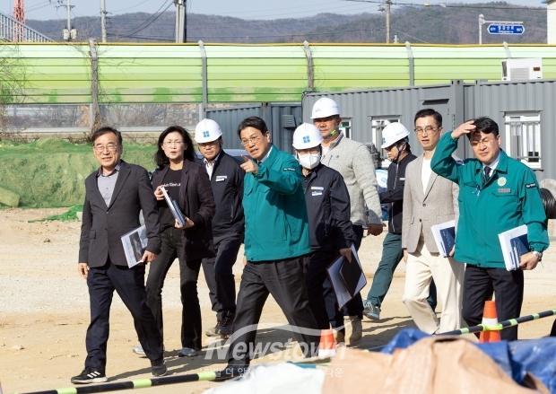 김돈곤 청양군수 관내 주요 사업장 12곳 순회 현장 점검