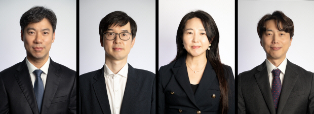 좌측부터 김용준 최고제품개발책임자, 조봉준 AI 총괄 이사, 정미영 글로벌 사업 개발 총괄,최준석 임상 전략 총괄
