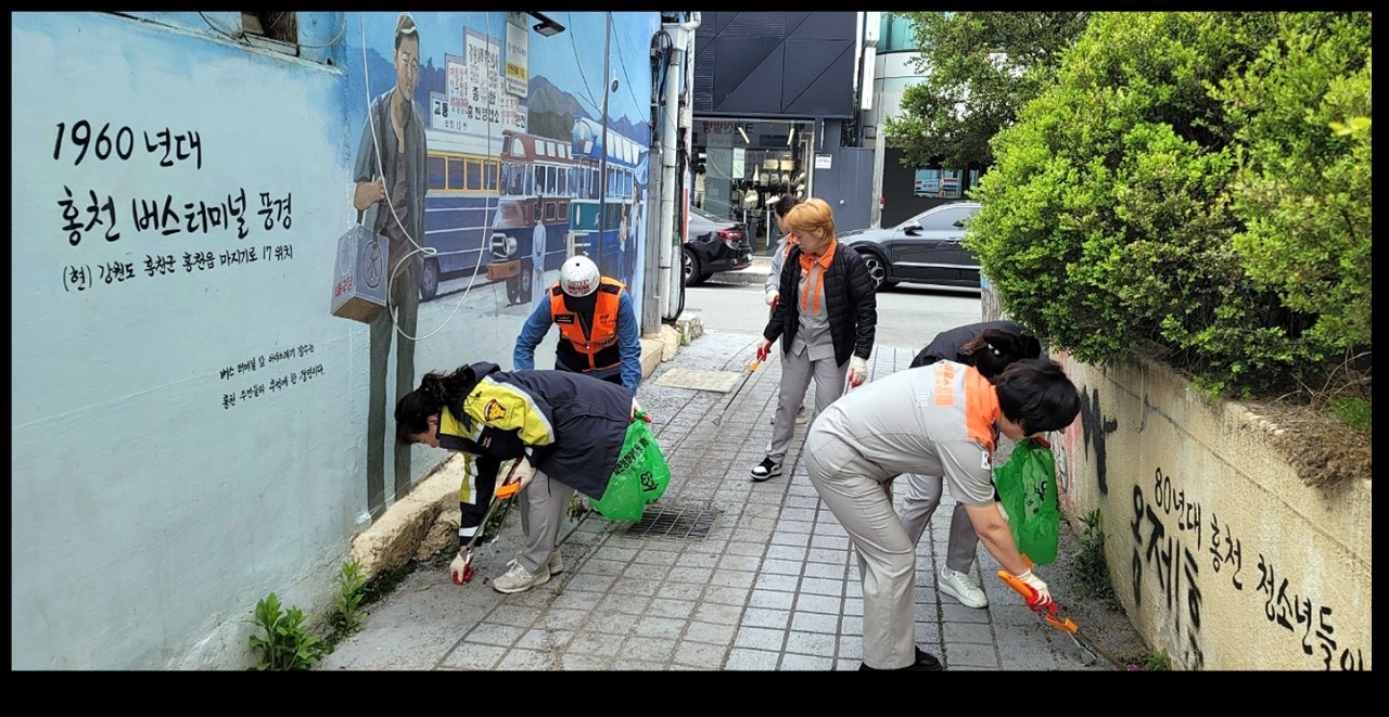 사진  홍천읍女의용소방대 제공