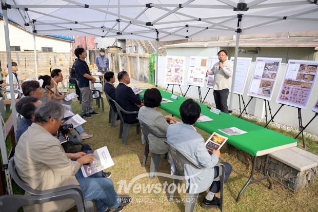 공주 대통사지 정밀 발굴 현장 설명회