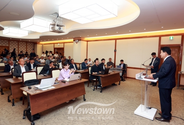 오성환 당진시장 취임 3주년 기자회견
