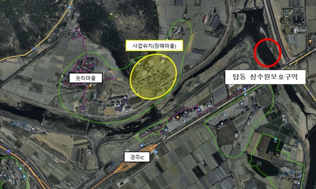 선도 장매마을 계획 평면도