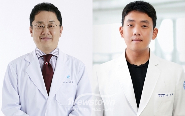 순천향대천안병원 심세훈 교수팀이 청소년의 ‘비자살적 자해 행동’에 대한 심리학적 요인과 뇌신경생리학적인 요인 간의 연관성을 새롭게 규명했다. 사진) 좌측부터 순천향대천안병원 심세훈 교수, 원광대병원 윤성훈 교수