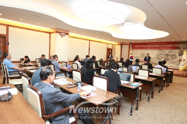 오성환 당진시장, 도비도-난지도 해양관광복합단지 조성관련 기자회견