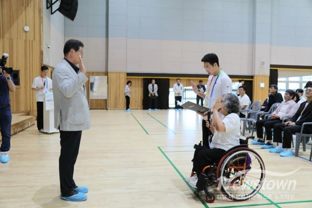 제4회 김해시장기 장애인수영대회/김국진 기자