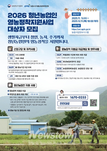 2026년 청년농업인 영농 정착 지원사업