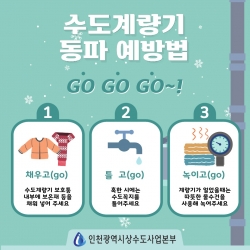 수도계량기 동파예방 방법 / 인천시청